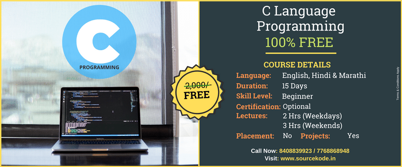 C Language Pragramming Course in Pune