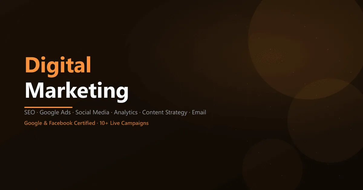 Digital Marketing Training Course