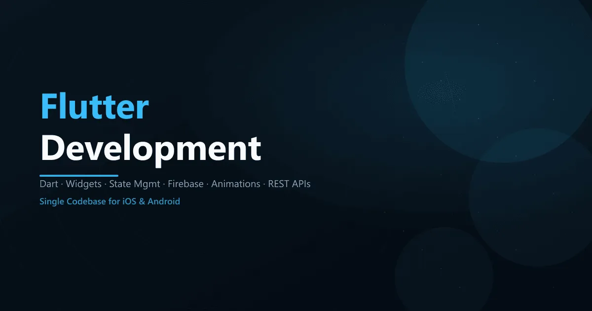 Flutter Training Course – Online & Classroom Batches India | SourceKode