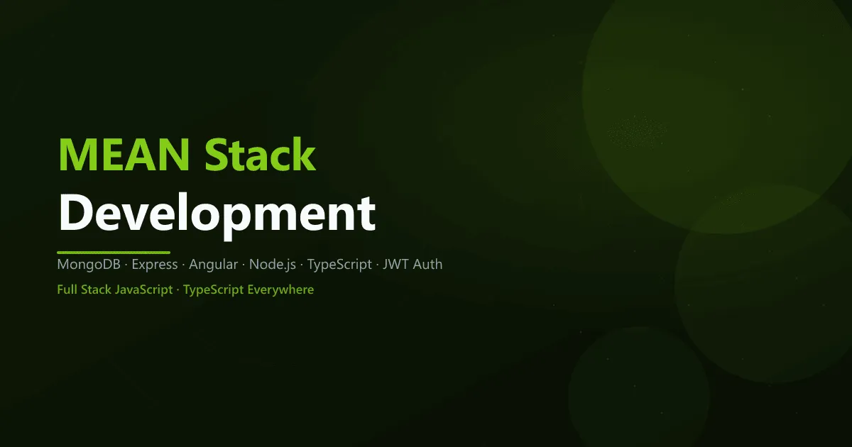 MEAN Stack Training - SourceKode