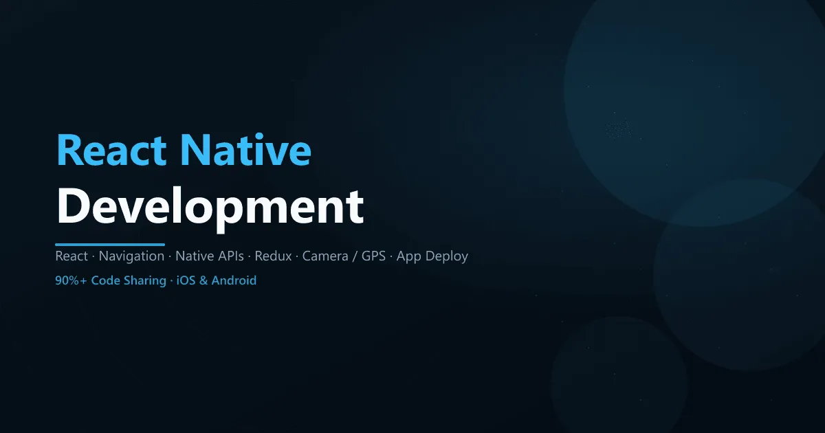React Native Training Course – Online & Classroom Batches India | SourceKode